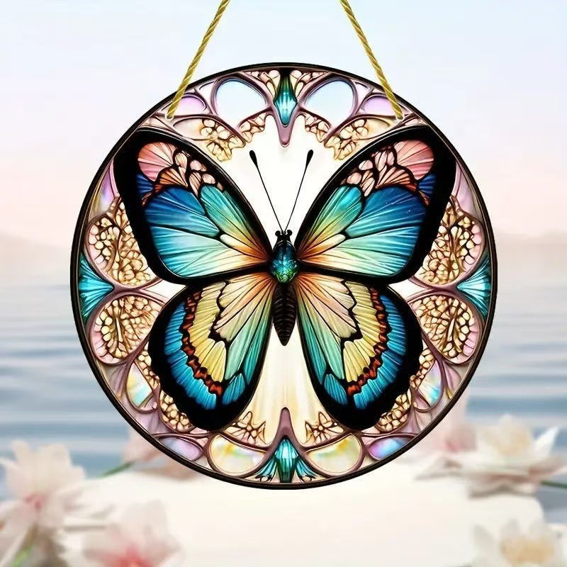Creative Butterfly Theme Home Wall Decoration Acrylic Hanging Painting - DropOnline.co