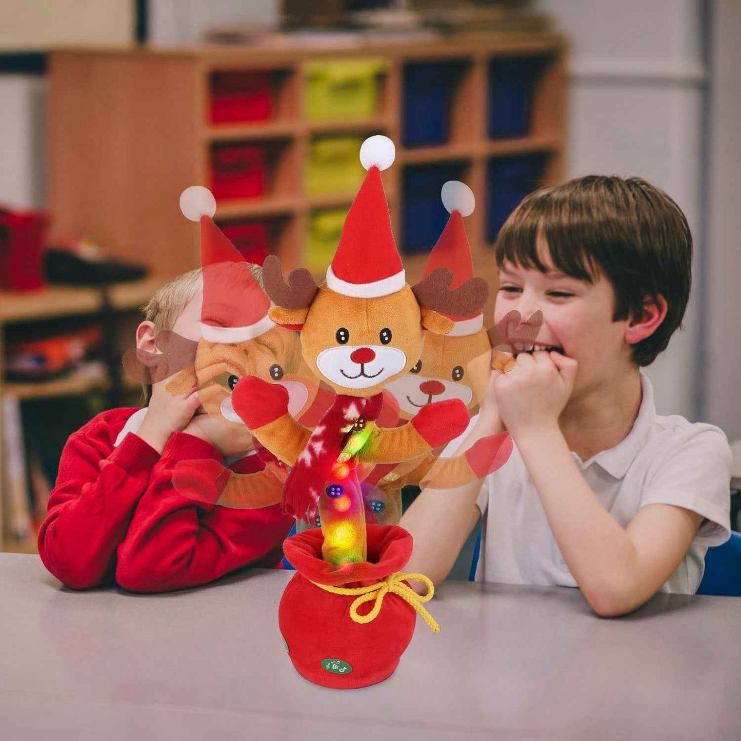 Penguin/Elk Kid Electric Dance Toy - Interactive Sing Song Light Up Plush - DropOnline.co