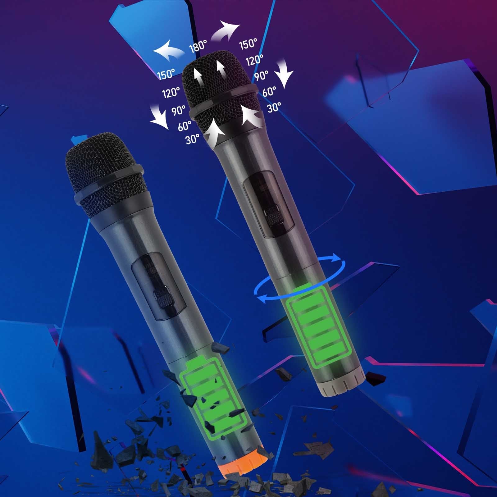 12in 60W LED Spectrum Light Bluetooth Remote Control Rod Speaker - DropOnline.co