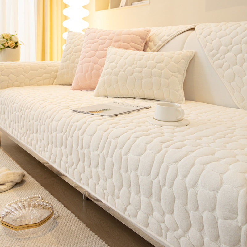 Milk Velvet Winter Sofa Cushion Thickened Anti Slip Seat Cushion - DropOnline.co