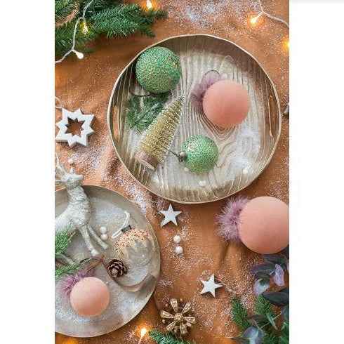 D3 Christmas Ball Ornaments - Glass Decorative Hanging Balls Set of 12 - DropOnline.co