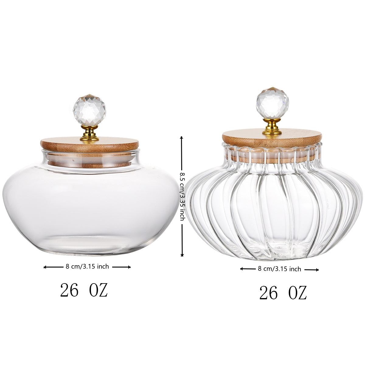 1 PCS High Borosilicate Stripe Sealed Jar, Kitchen Storage Jar, Coffee Can, Coffee Storage Container - DropOnline.co