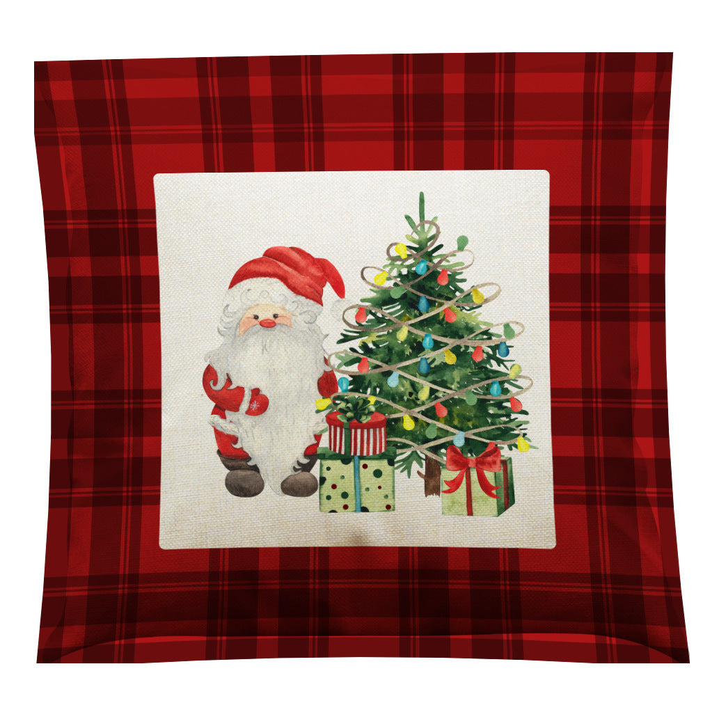 Christmas Cotton Linen Sofa Car Cushion Pillowcase - DropOnline.co