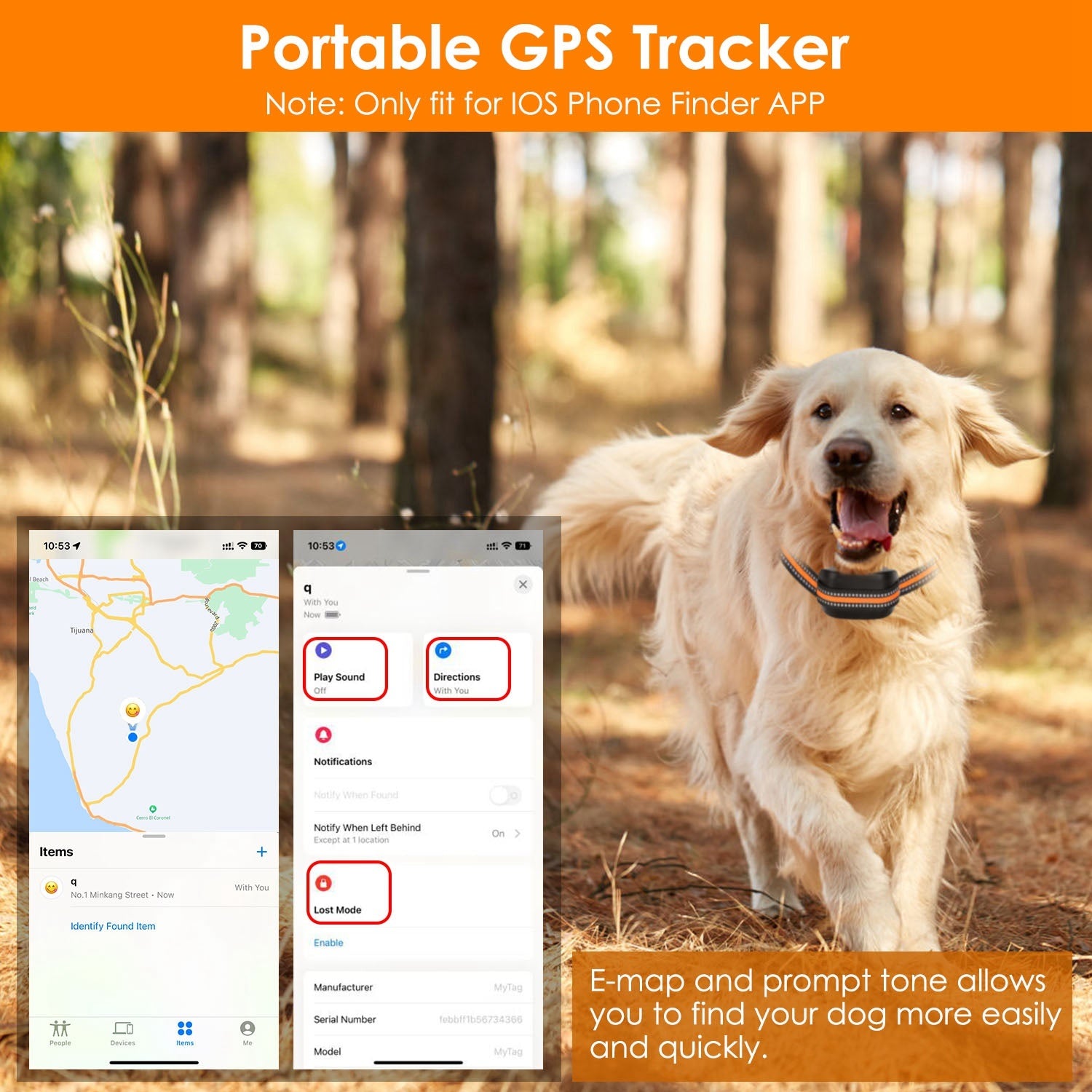 2 In 1 Dog GPS Fence Tracker Wireless GPS Dog Fence GPS Dog Collar With 32-2887FT Radius IPX6 Waterproof For Small Medium Large Dogs - DropOnline.co
