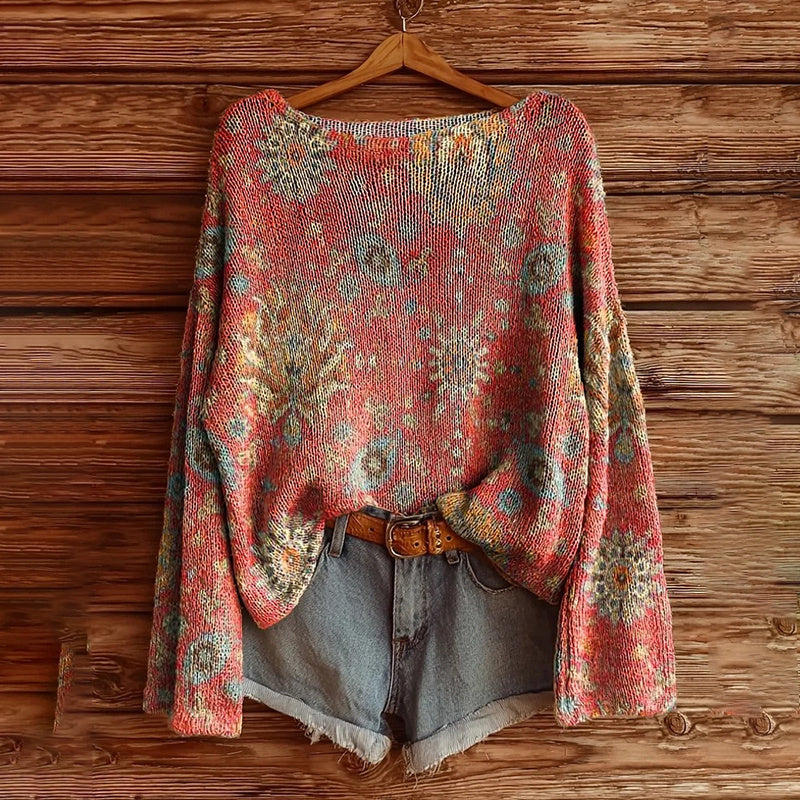 Women's Graphic Print Long Sleeve Blouse, Crew Neck Fall Fashion Tunic Top, Casual Dressy Work Shirt - DropOnline.co