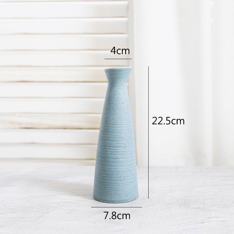Creative Home Ceramic Crafts Ceramic Vase Desk Hydroponic Vase Decoration Home Decoration Vase - DropOnline.co