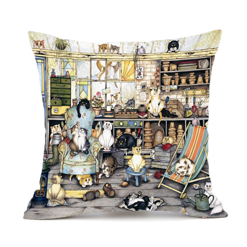 Animal Wolf Series Car Pillowcase Sofa Back Cushion Pillow - DropOnline.co