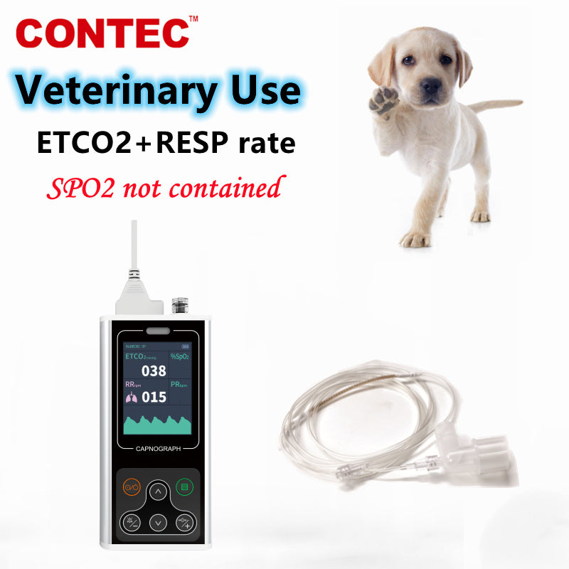 DropOnline CA10S Handheld Veterinary Sidestream Capnograph VET CO2 Patient - DropOnline.co