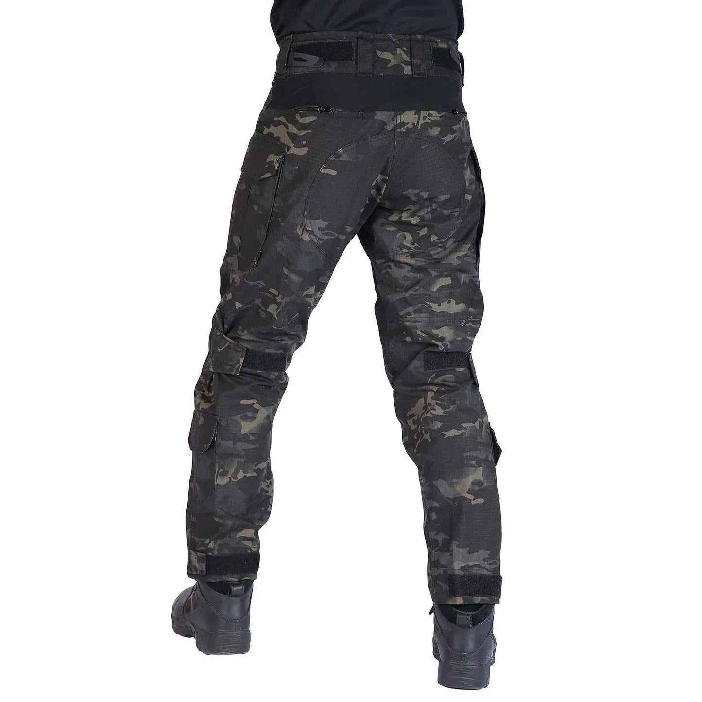 Men's Tactical Combat Pants - Military Cargo Trousers with Knee Pads