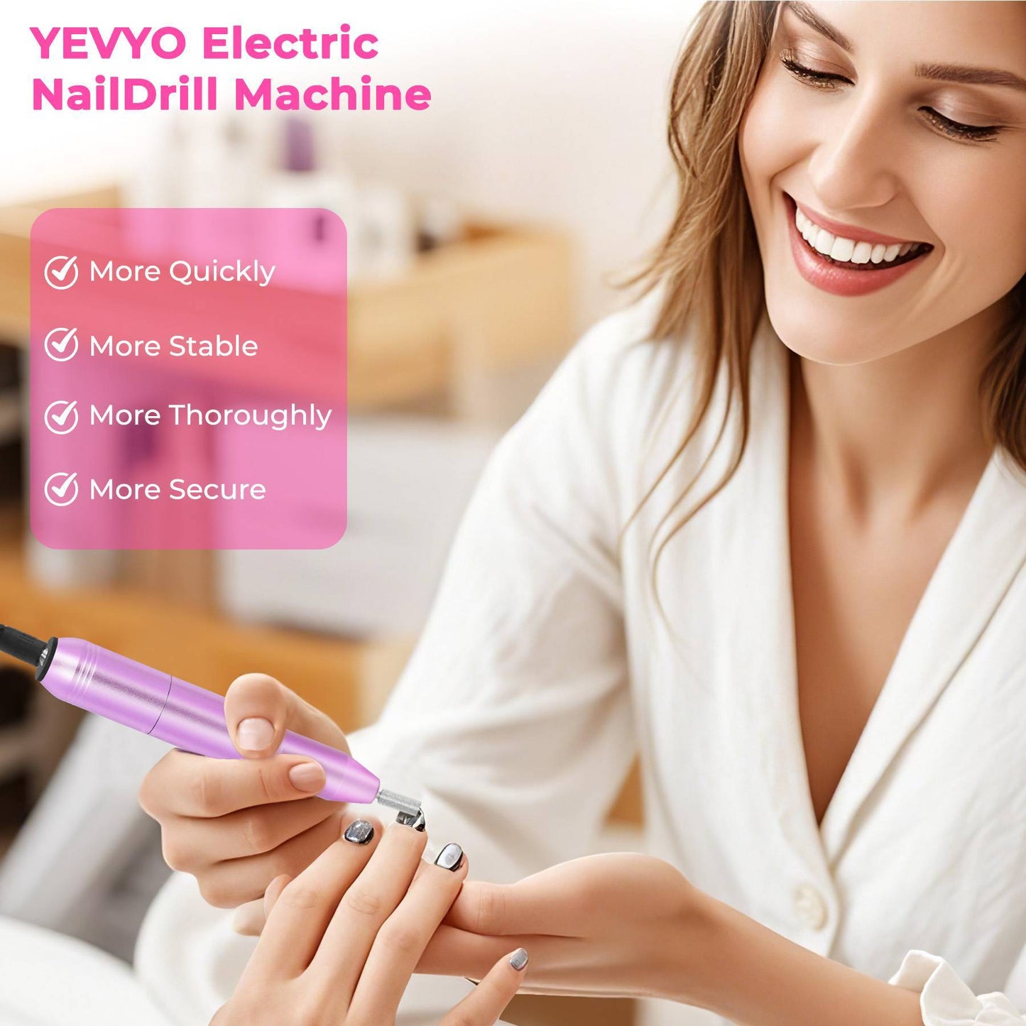 Professional Portable Electric Nail Drill,Manicure Pedicure With Nail Drill Bits - DropOnline.co