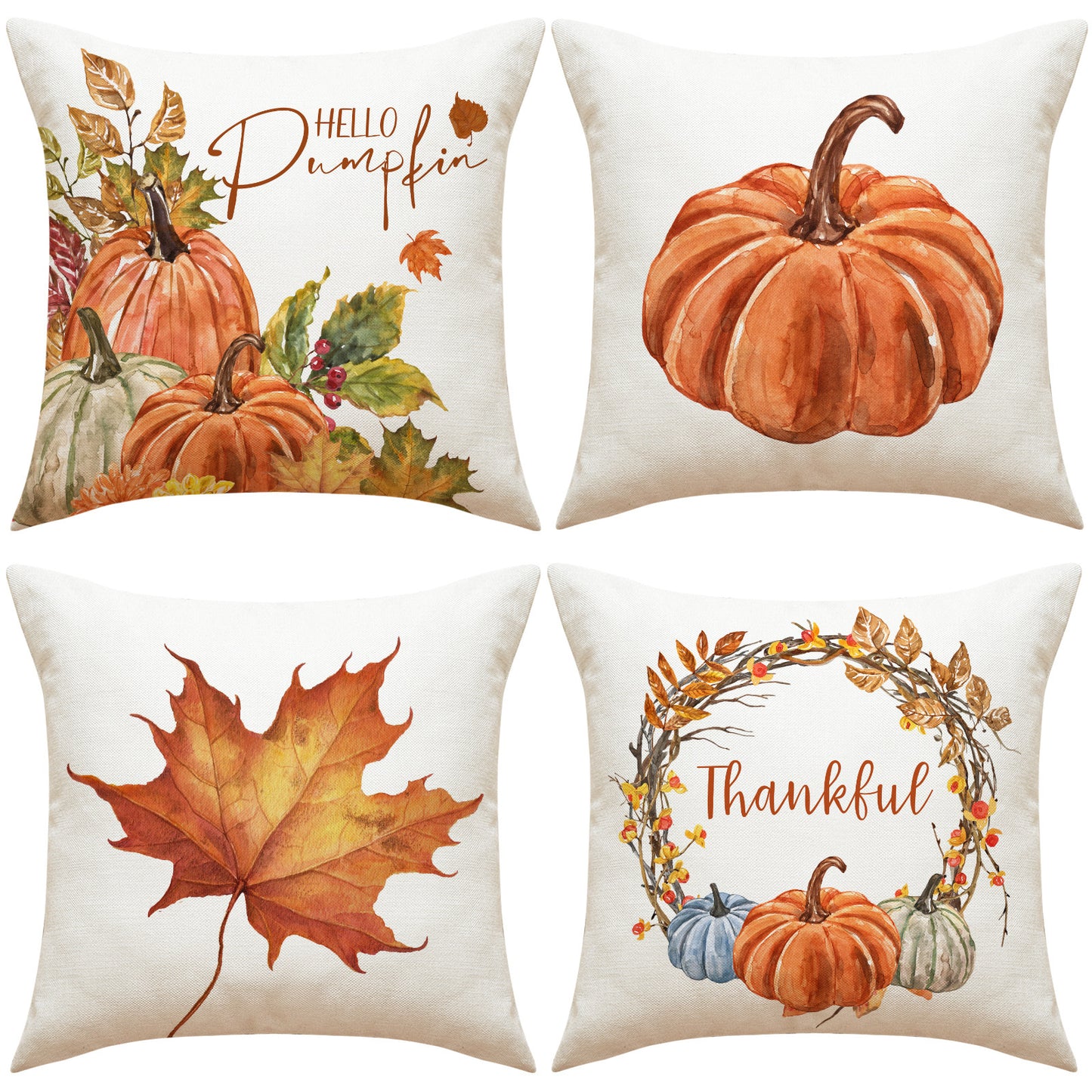 Thanksgiving Pillow Cover Pumpkin Decoration Cushion Cover - DropOnline.co