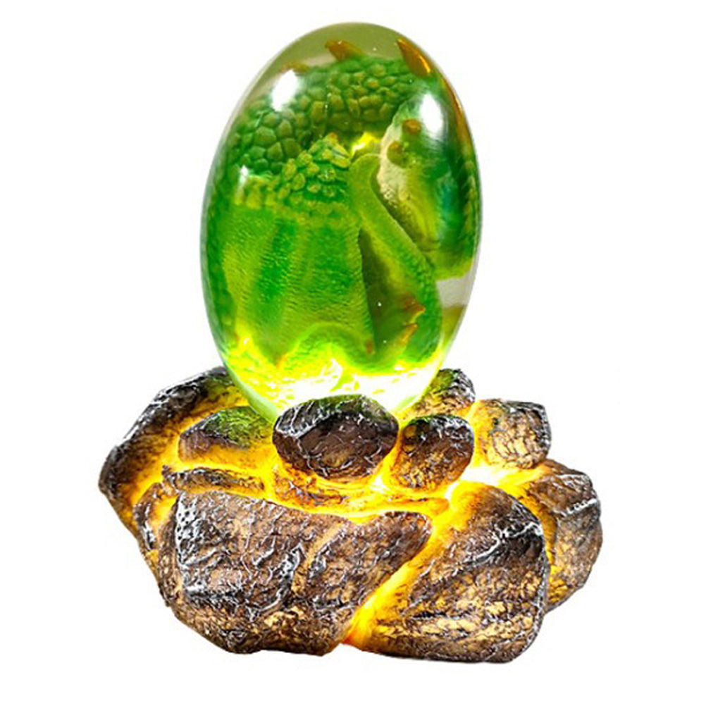 LED Lava Dragon Egg Ornamental Decor Dinosaur Egg Statue Resin Dragon Egg Crystal Minerale Gemstone Reiki Home Decor - DropOnline.co