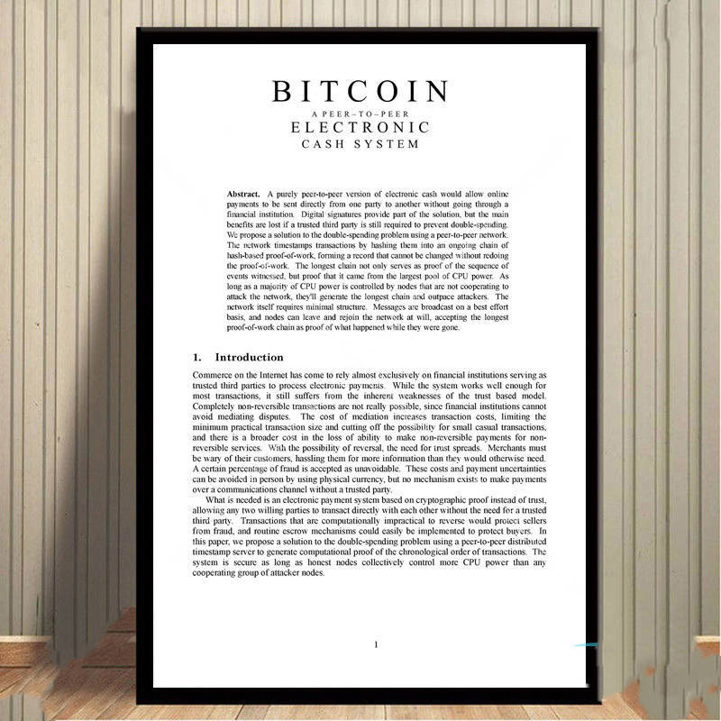 White Paper Poster Canvas Painting Wall Art Living Room Bedroom Decor - DropOnline.co