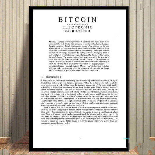 White Paper Poster Canvas Painting Wall Art Living Room Bedroom Decor - DropOnline.co