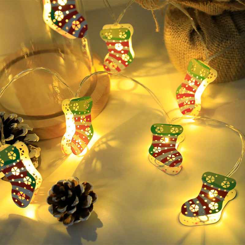 Christmas LED Character String Lights - Santa Claus Elk Snowman Ornament Decoration - DropOnline.co