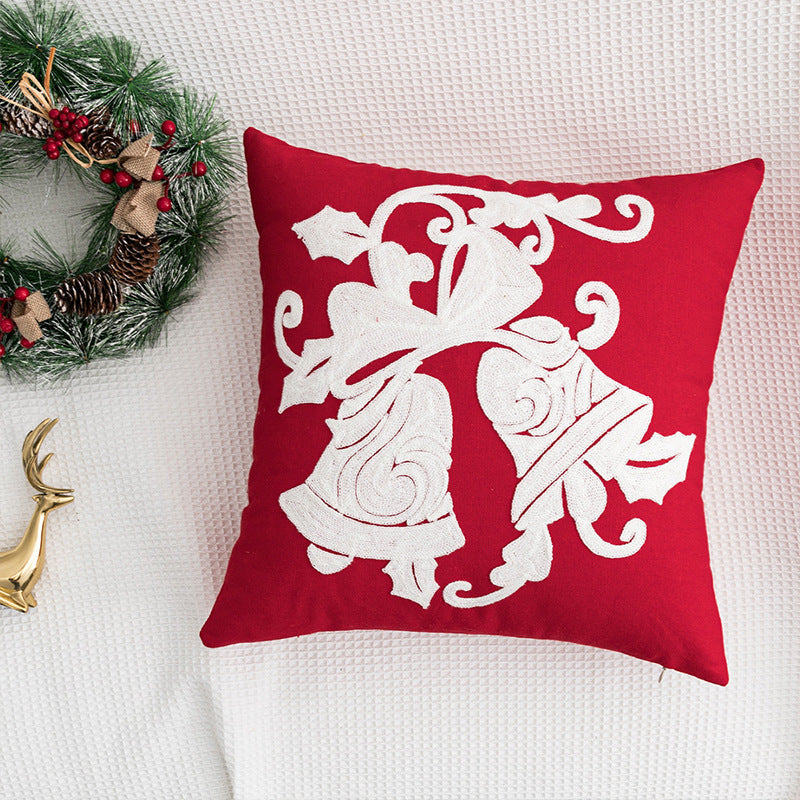 Festival Living Room Bedroom Decoration Background Cushion Red Pillowcase - DropOnline.co