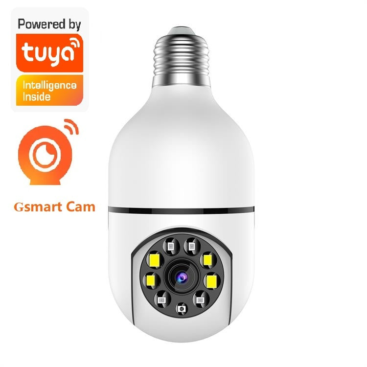 3MP Bulb Surveillance Camera 5G & 2.4GHz Dual Band Full Color Night Vision 360 Degree - DropOnline.co