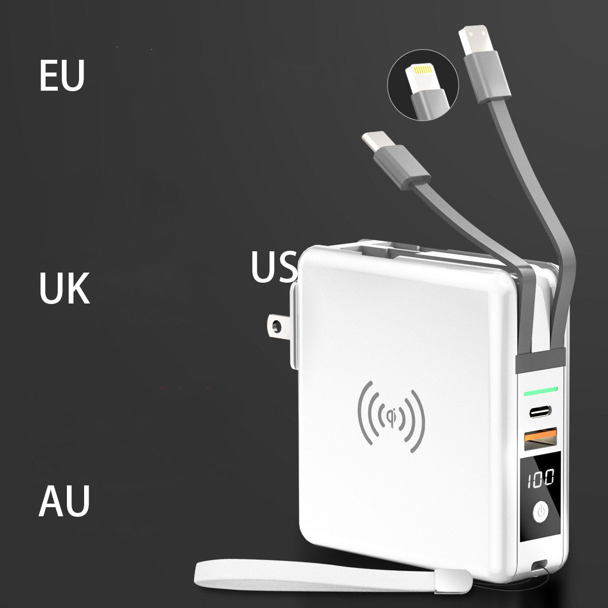 Super QI Wireless Charging Treasure PD20W Fast Power Bank - DropOnline.co