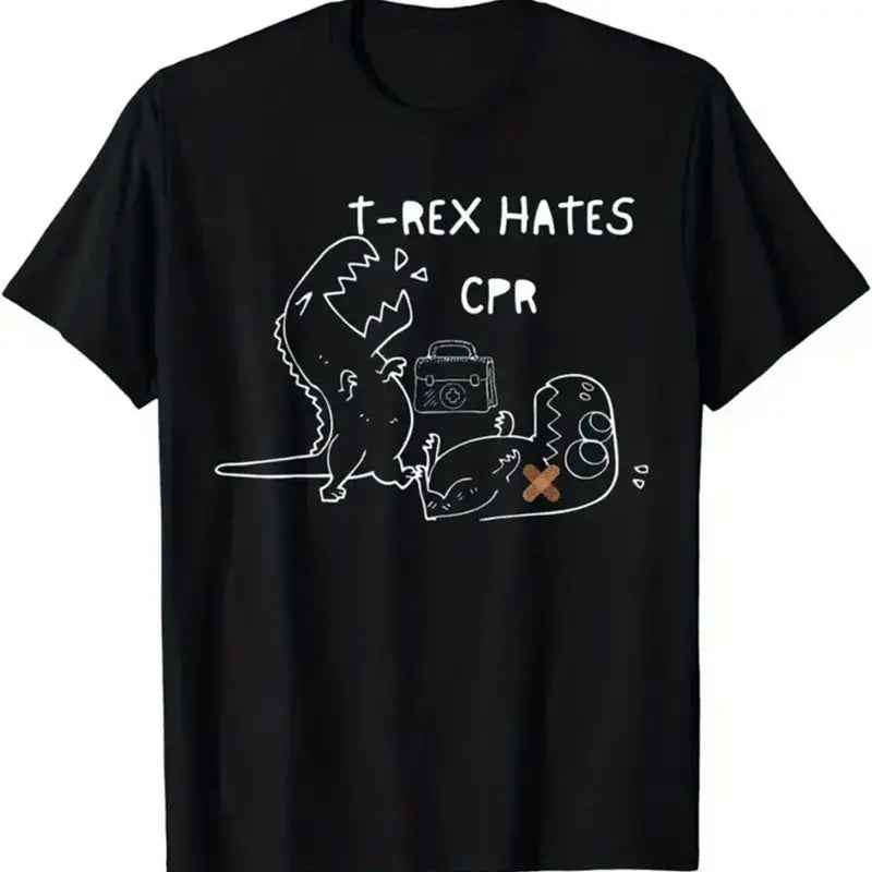 Men's Printed Short Sleeve T-Shirt - Casual Graphic Design Tee