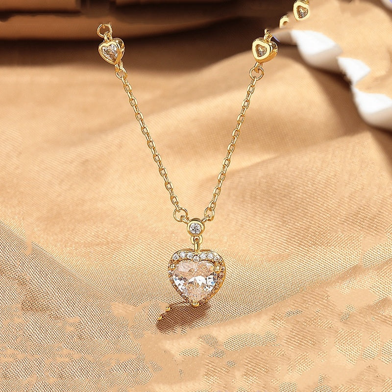 Light Luxury Minority High Sense Fashion Necklace Temperament Clavicle Chain Gift - DropOnline.co