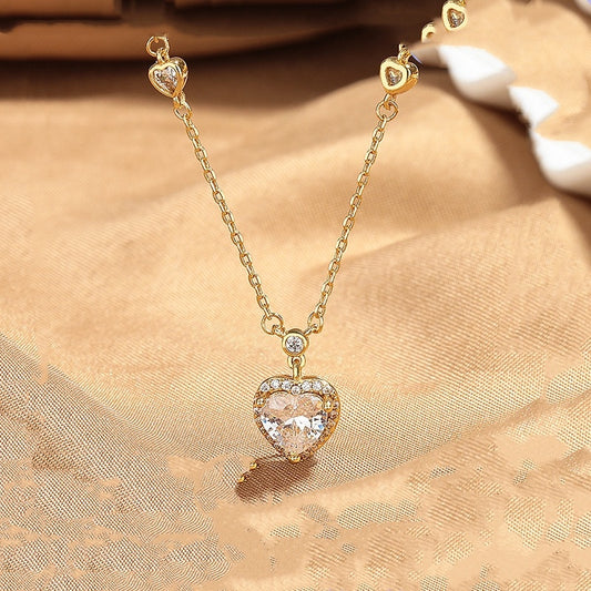Light Luxury Minority High Sense Fashion Necklace Temperament Clavicle Chain Gift - DropOnline.co