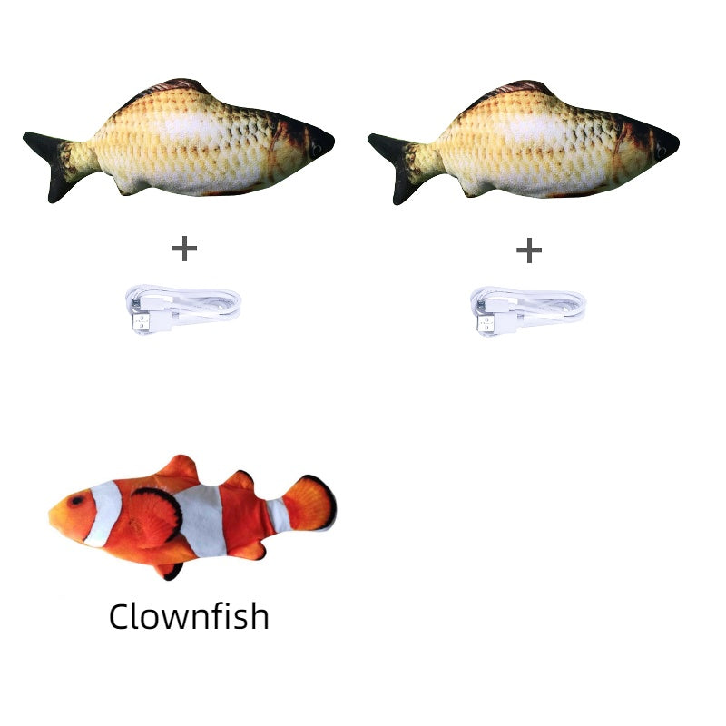 Without Cat Nip Version - Electric Jumping Fish Simulation Electric Fish Toy - DropOnline.co