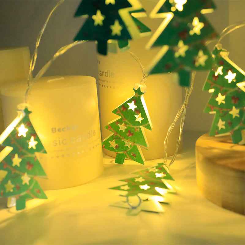 Christmas LED Character String Lights - Santa Claus Elk Snowman Ornament Decoration - DropOnline.co