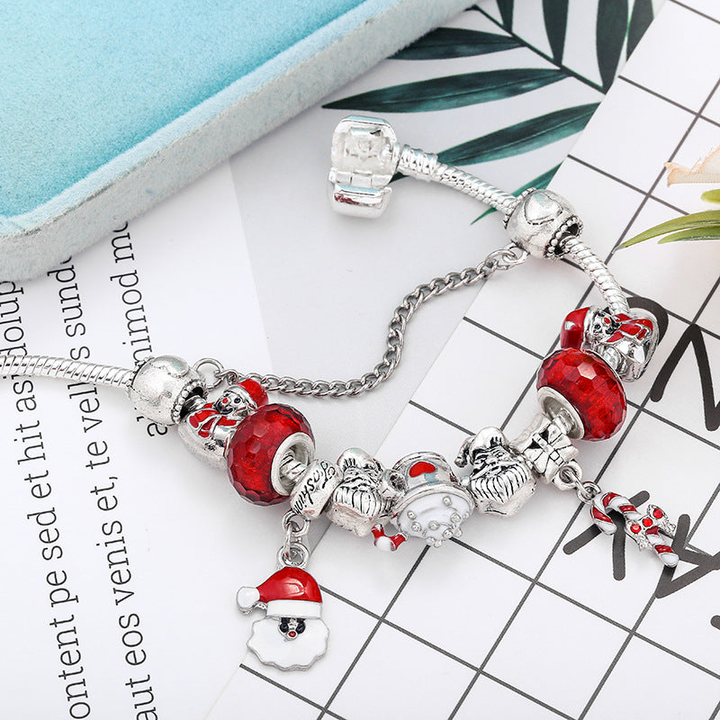 Bracelet DIY Santa Claus Truncheon Pendant Bracelet