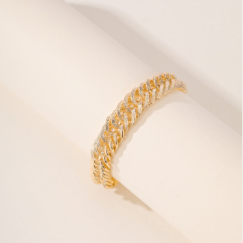 An Elegant And High-end Middle Eastern Ramadan Style Metal Engraved Double Woven Dense Chain For Women's Popular Vacation Style Foot Chain - DropOnline.co