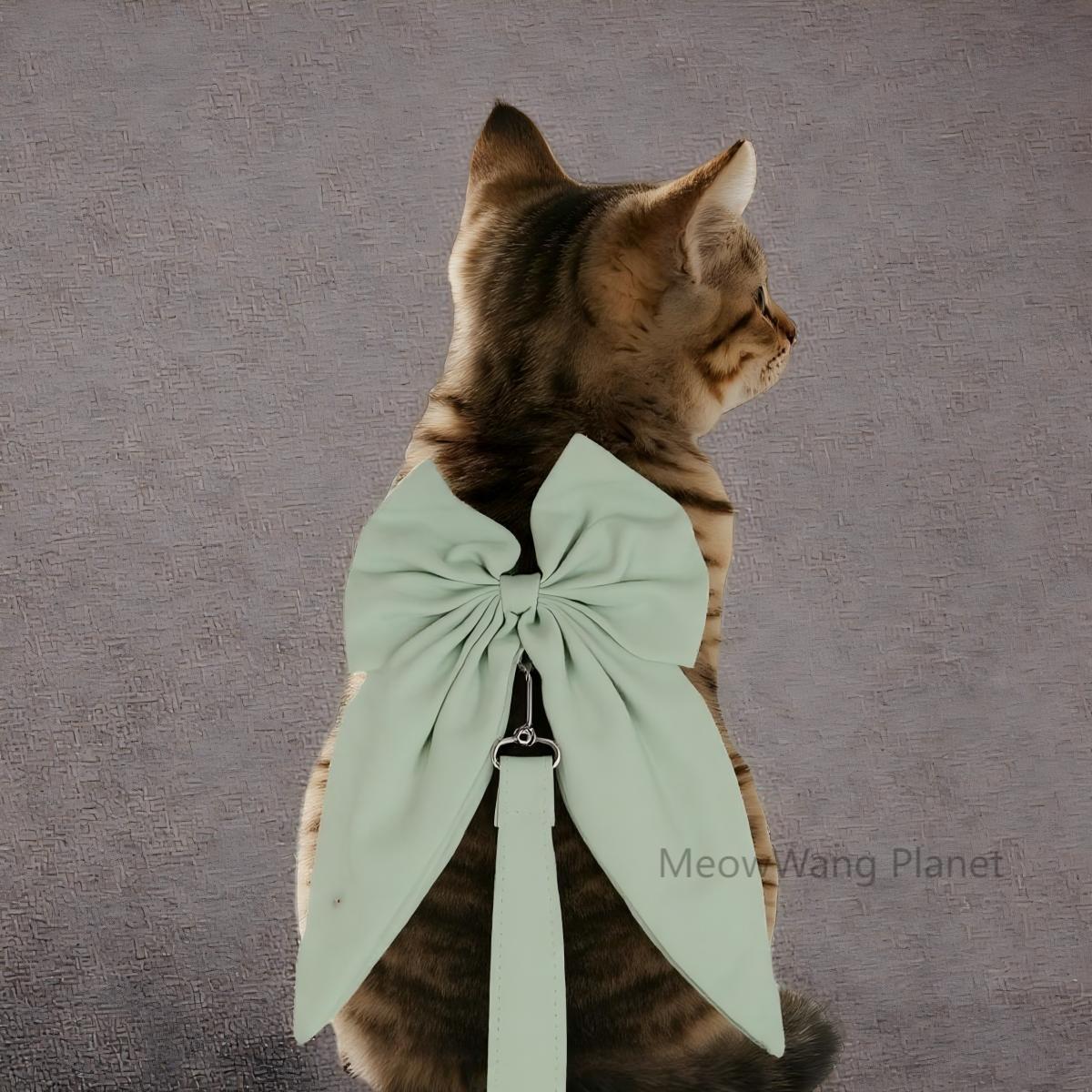 Pet Harness Leash Set Elegant Adjustable Half Vest Design For Cats Small Dogs Stylish Outdoor Walking Gear With Secure Escape Proof Fit Luxury Pet Gift For Cats Dogs - DropOnline.co