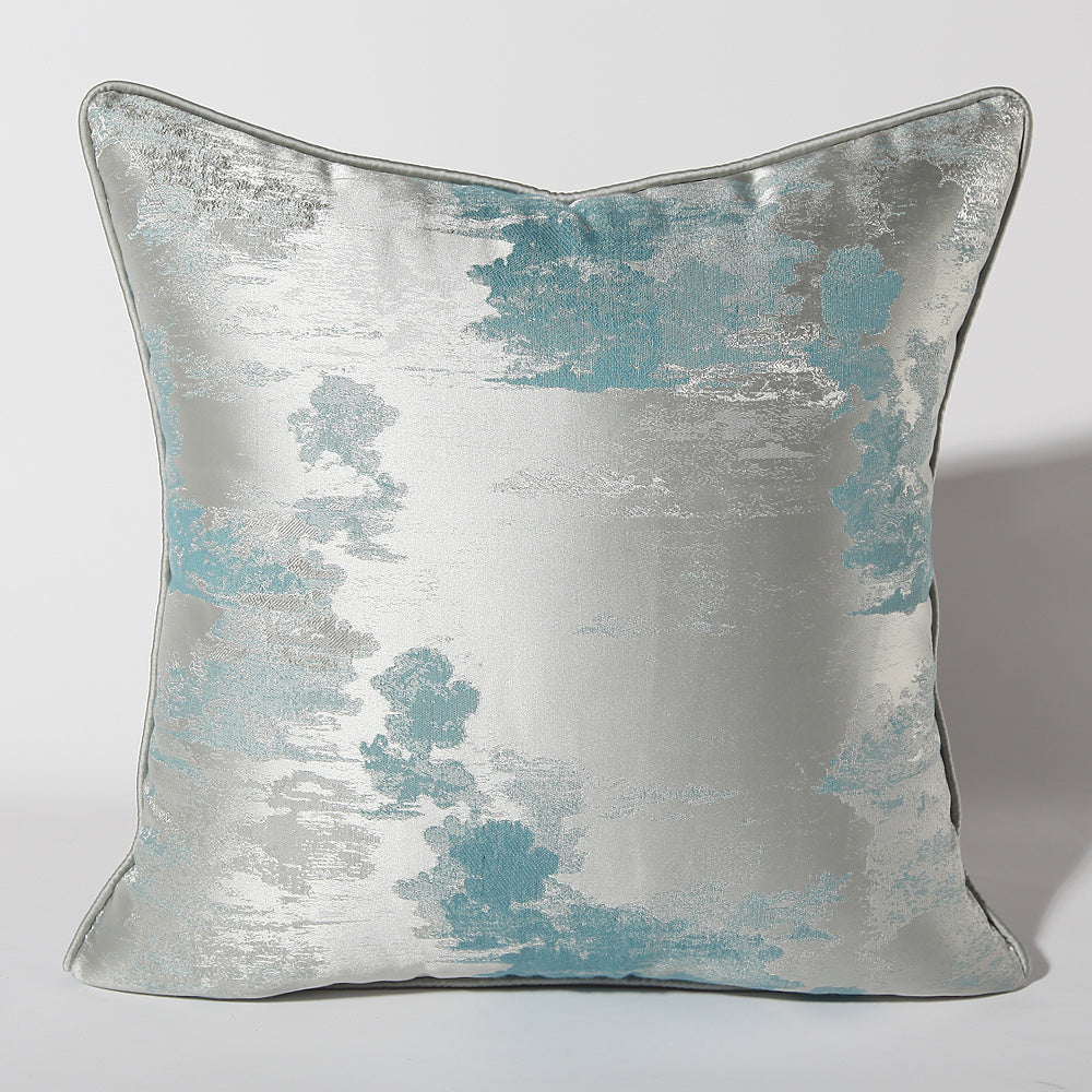 Dark Green Silver Green Sofa Pillow Cushion - DropOnline.co
