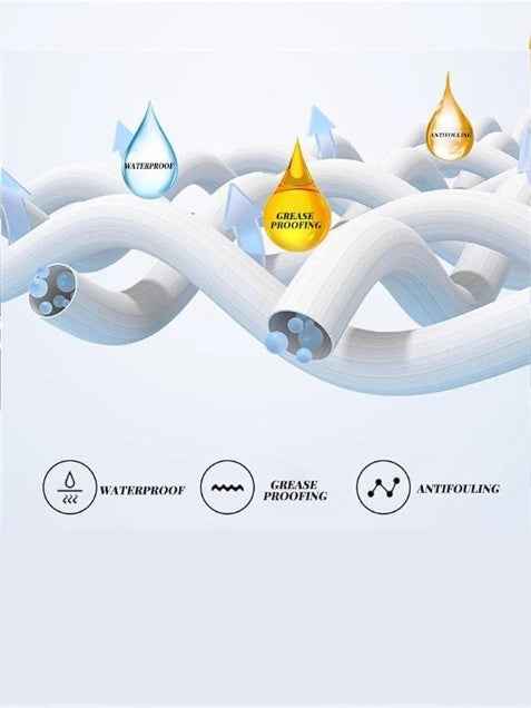 Men's White Basic Crewneck T-Shirt - Water Repellent Cotton Polyester Tee