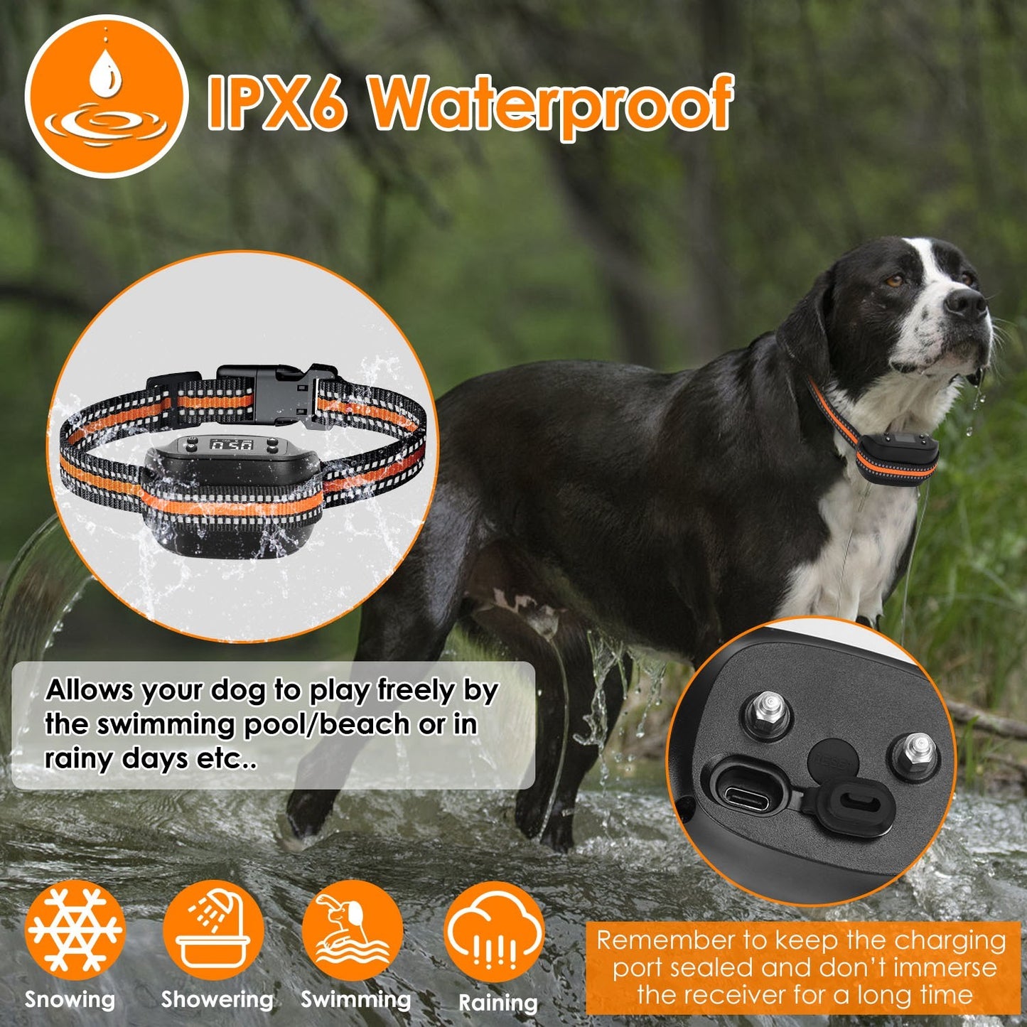 2 In 1 Dog GPS Fence Tracker Wireless GPS Dog Fence GPS Dog Collar With 32-2887FT Radius IPX6 Waterproof For Small Medium Large Dogs - DropOnline.co