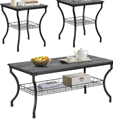 3-piece Living Room Set, Coffee Table And Coffee Table - DropOnline.co