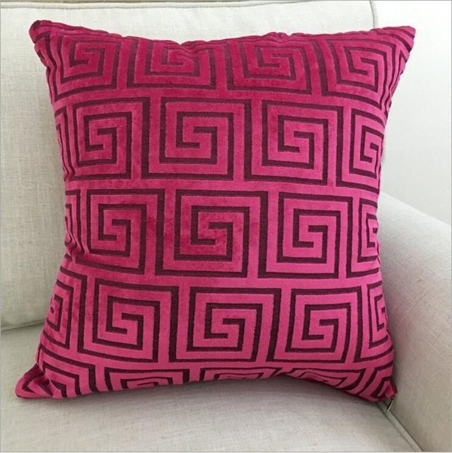 Home Decorative Sofa Throw Pillows Flannel Cushion Cover - DropOnline.co