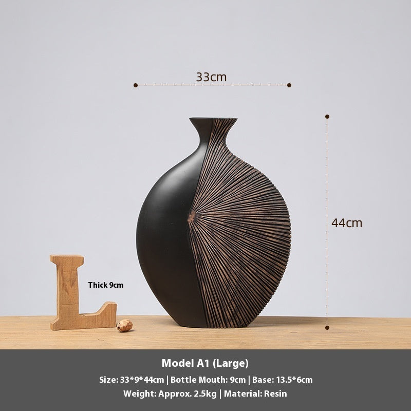 Retro Affordable Luxury Vertical High Floor Vase Decoration - DropOnline.co