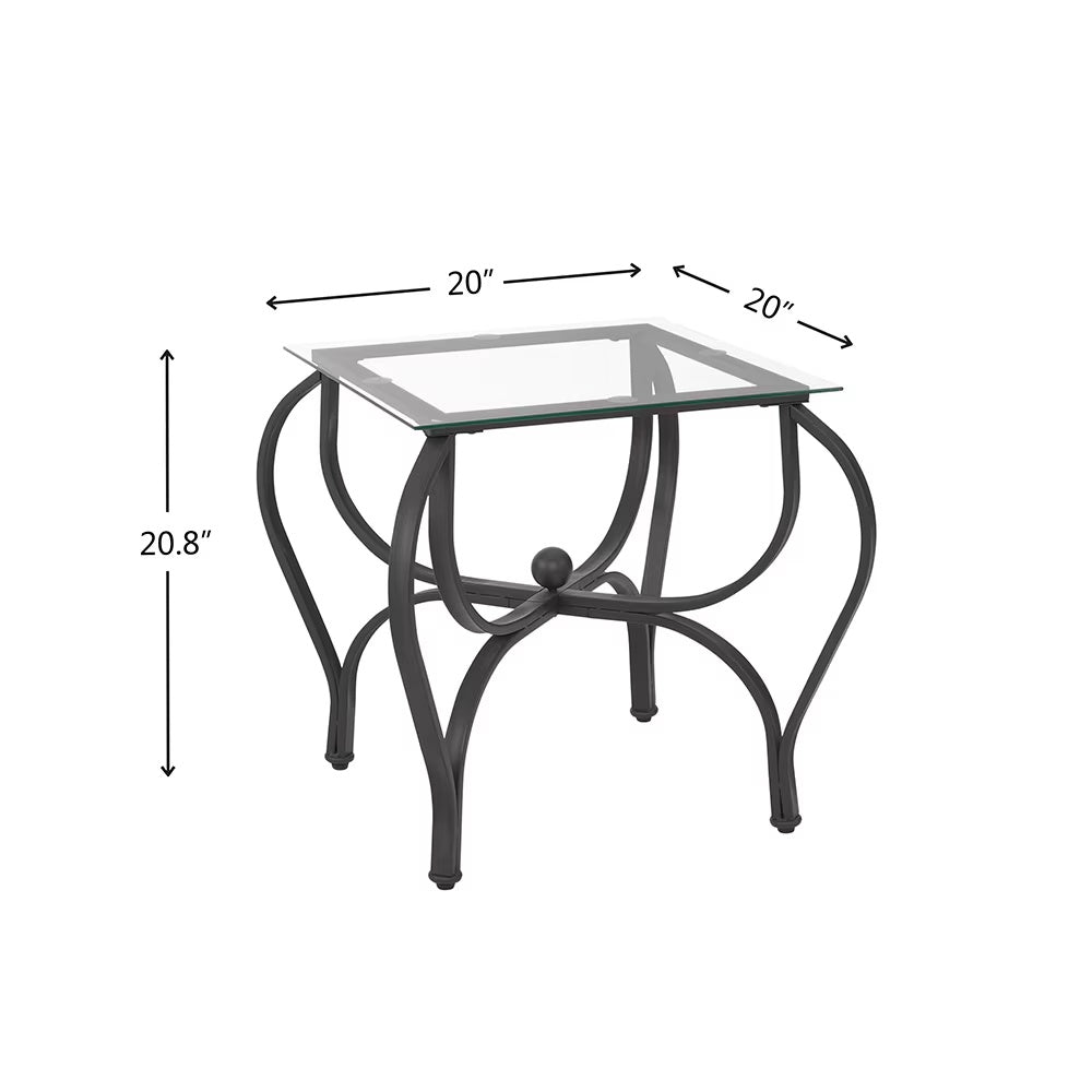 3-Piece Tempered Glass Coffee Table Set - DropOnline.co