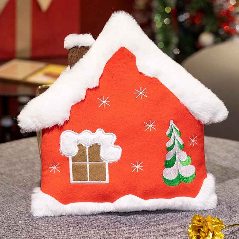 Plush Pillow Christmas Tree Decorative Gift Doll - Holiday Cushion