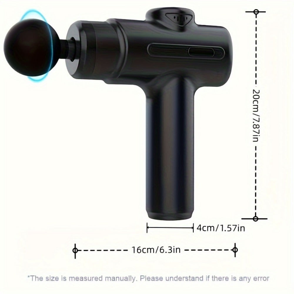 Massage Gun Deep Tissue Percussion Massager For Athletes,Handheld Body Back Muscle Massager Gun With 8 Massage Heads - DropOnline.co