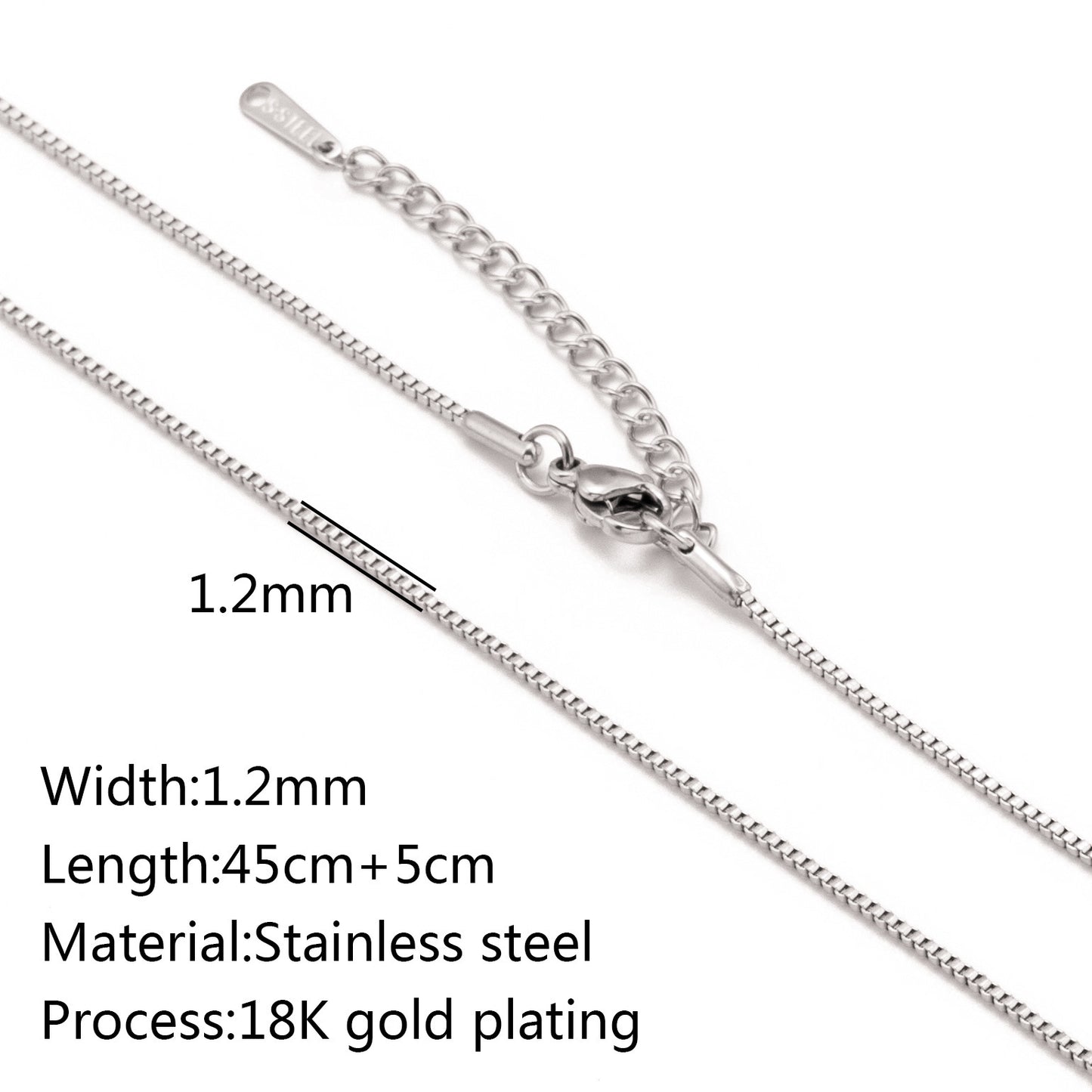 Stainless Steel Vacuum Vapor Plating 18K Gold Color Protection Lip Chain - DropOnline.co