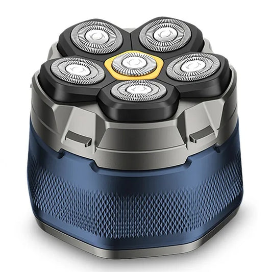 Cordless Electric Head Shaver For Men 6D Magnetic Floating Head IPX6 Waterproof Wet Dry Shaving Electric Razor Type-C Rechargeable Trimmer With LED Digital Display For Bald Man - DropOnline.co