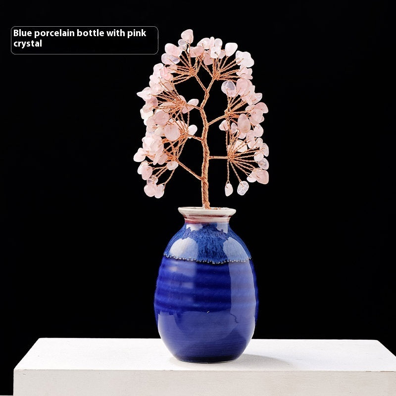 Natural Crystal Gravel Pachira Macrocarpa Crafts Ornaments Home Decor - DropOnline.co