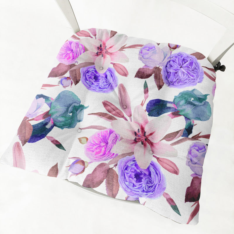 Flower Flower 213 Thick Flannel Chair Cushion - DropOnline.co