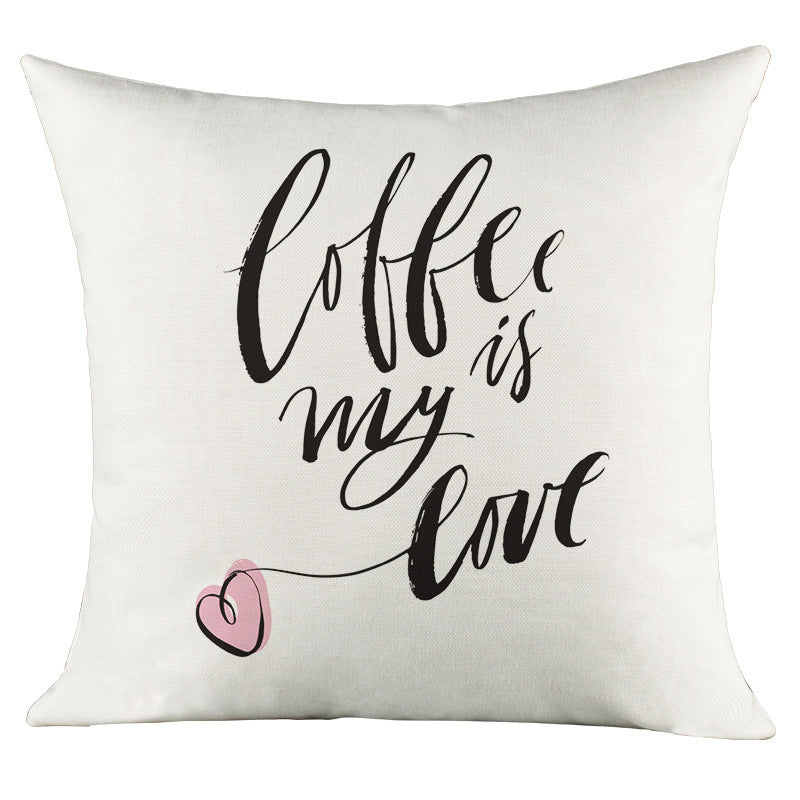 Love Character Language Cushion Celebrity Famous Words Pillow Cover - DropOnline.co
