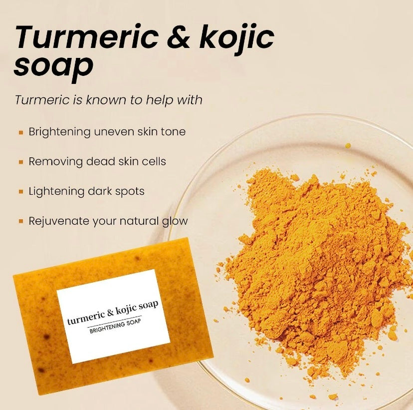 Kojic Acid Dark Spot Remover Soap Bars With Vitamin C, Retinol, Collagen, Turmeric - Original Japanese Complex Infused With Hyaluronic Acid, Vitamin E, Shea Butter, Castile Olive Oil - DropOnline.co