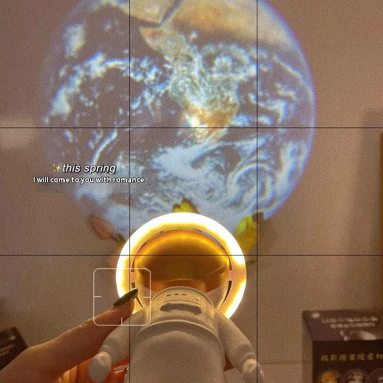 2024 New Astronaut Star Projector Lamp Ins Touch Usb Charging Night Light Rotatable Bedside Atmosphere Lights Lamp Bedroom Decor - DropOnline.co