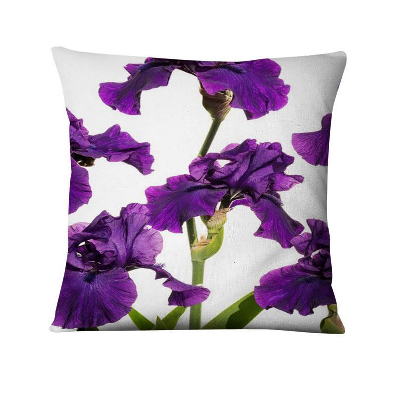 Floral Digital Print Pillowcase Green Plant Cushion Cover - DropOnline.co