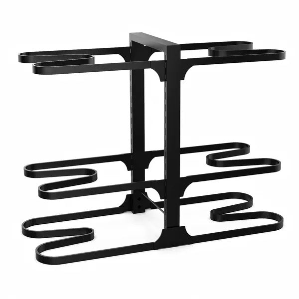 Pots And Pans Organizer, Adjustable 6-Tier Pots Organizer Rack For Cookware Heavy Duty Pots Rack For Kitchen Storage - DropOnline.co