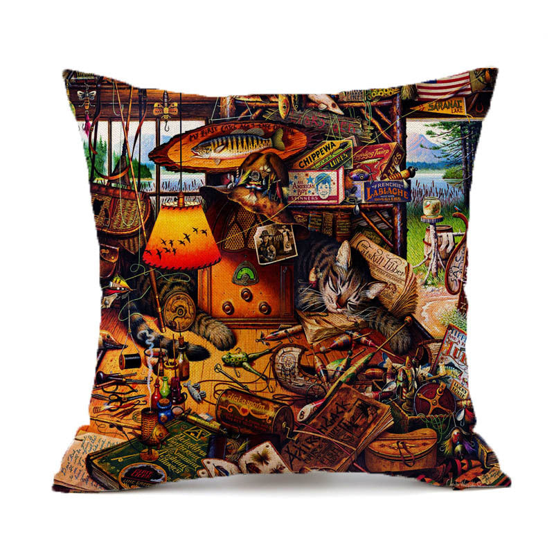 Animal Wolf Series Car Pillowcase Sofa Back Cushion Pillow - DropOnline.co