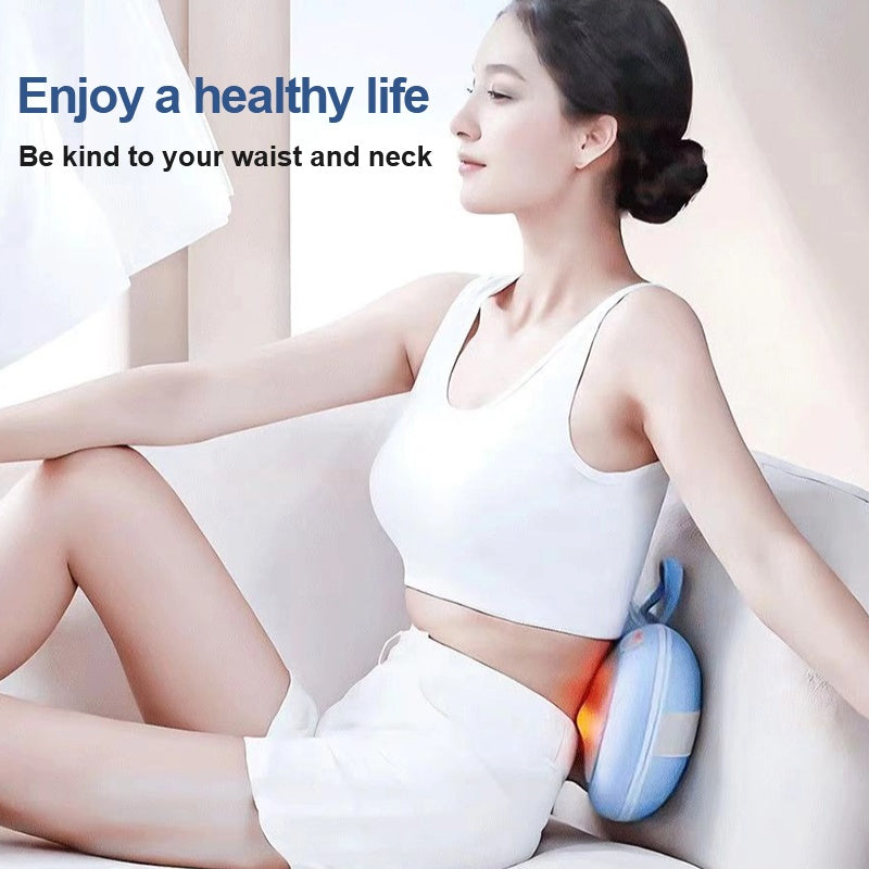 Massage The Back And Neck With Heated, Kneading Deep Tissue Massage Pillows - DropOnline.co